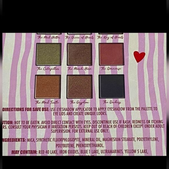 Disney Alice in Wonderland Eyeshadow 12 Shades Palette With Mirror New Sealed - Picture 9 of 9